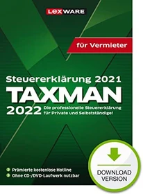 Lexware Taxman 2022 für Vermieter, ESD (deutsch) (PC) (06860-2013)