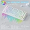 Attack Shark X82PRO HE Magnetic 75%, weiß mit Kontur, LEDs RGB, Outemu White Jade Magnetic, USB/Bluetooth, US Vorschaubild