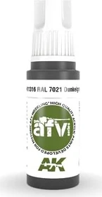 AK-Interactive 3rd Gen Acrylic Colors AFV Series RAL 7021 dunkelgrau, 17ml
