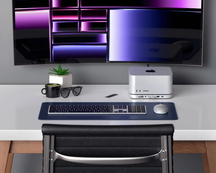 Satechi Stand & Hub für Mac Mini / Studio mit NVMe, Silber, USB-C 3.1 [Stecker]