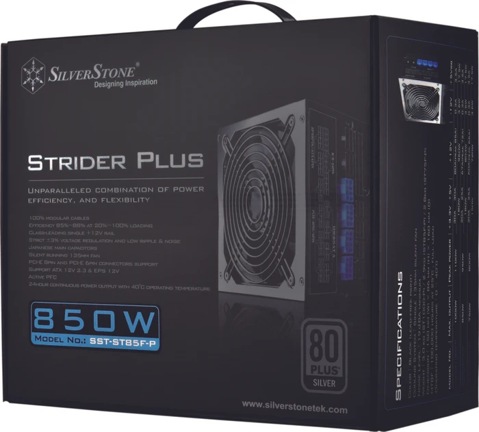 SilverStone Strider Plus Series 850W, ATX 2.3