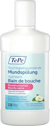 TePe Feuchtigkeitsspendende Mundspülung milder Apfel/milde Minze, 500ml