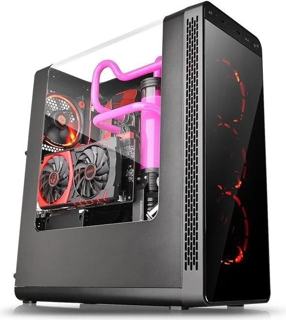 Thermaltake View 27 Gull-Wing schwarz, Acrylfenster