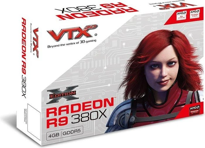 VTX3D Radeon R9 380X X-Edition, 4GB GDDR5, 2x DVI, HDMI, DP