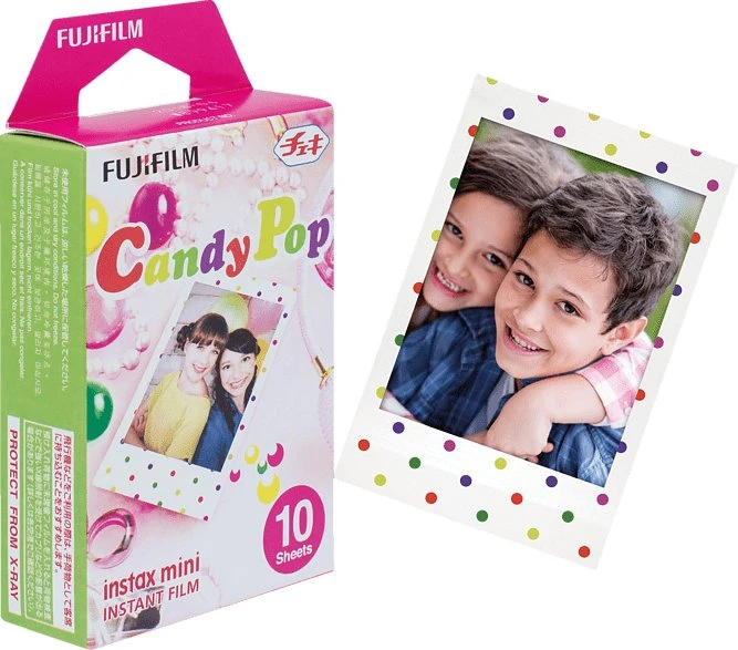 Fujifilm instax mini Sofortbildfilm Candy Pop, 10 Aufnahmen
