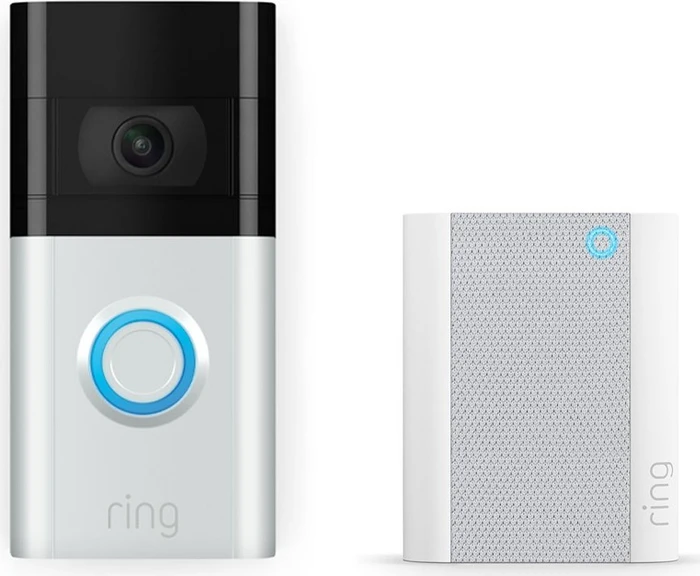 Ring Video Doorbell 3 silber, inkl. Türgong, Set