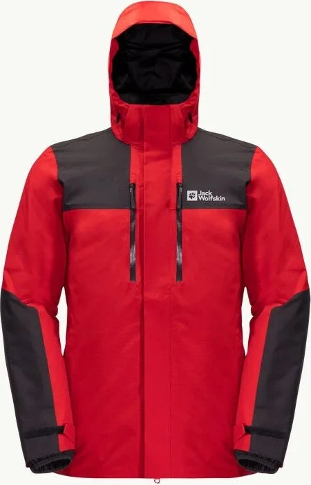 Jack Wolfskin Jasper 3in1 Funktionsjacke adrenaline red (Herren)