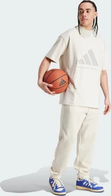 adidas Basketball 001 T-Shirt kurzarm cream white mel.