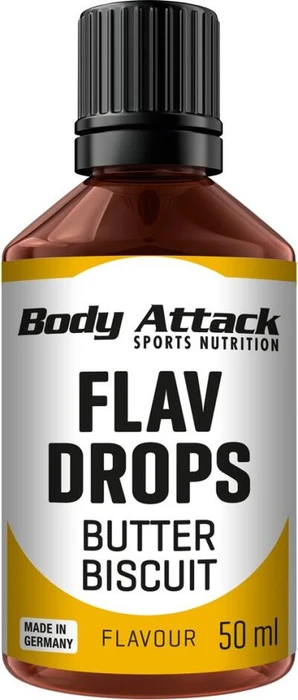 Body Attack Flav Drops Butter Biscuit 50ml