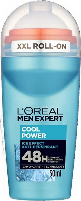 L'Oréal Men Expert Cool Power Deodorant Roll-On, 50ml