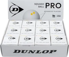 Dunlop Pro Squashbälle, 12 Stück