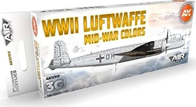 AK-Interactive 3rd Gen Acrylic Colors WWII Luftwaffe Mid-War Colors Farbset, 8-tlg.