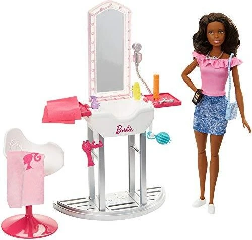 Mattel Barbie - Deluxe-Set Möbel Salon & Puppe