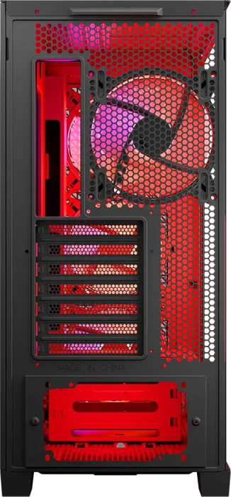 Modecom Volcano Expanse T Apex ARGB Midi, schwarz, Glasfenster