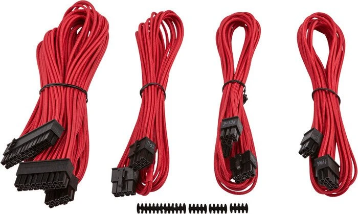 Corsair PSU Cable Kit Type 4 - Starter Package - Gen3, rot
