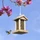 Haushalt International Vogelhaus mit Dach aus Holz, braun (57244)
