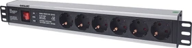 Intellinet 19" Steckdosenleiste, 6-fach, 250V, 3m