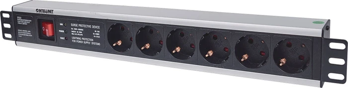 Intellinet 19" Steckdosenleiste, 6-fach, 250V, 3m