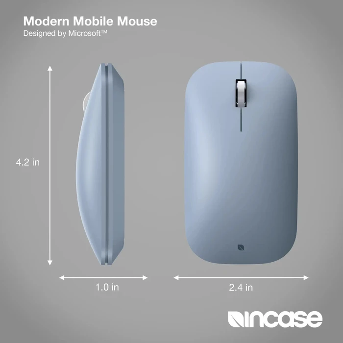 Incase Modern Mobile Mouse Ice Blue, Bluetooth