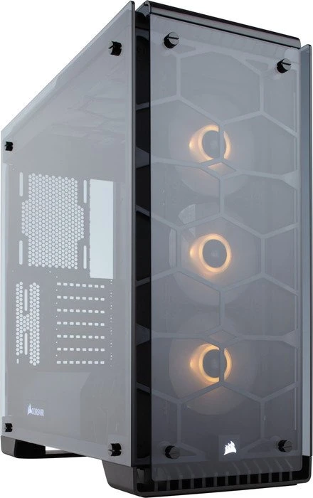 Corsair Crystal Series 570X RGB, schwarz, Glasfenster