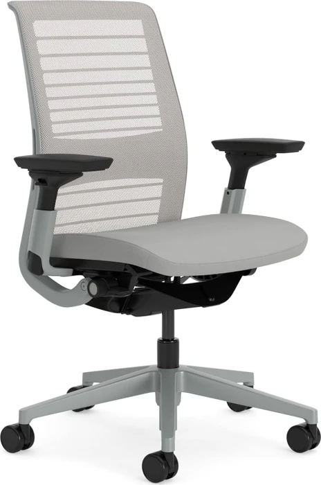 Steelcase Think Bürostuhl mit Armlehnen, grau
