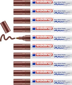 edding 750 Lackmarker braun, 10er-Pack