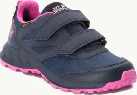 Jack Wolfskin Woodland Texapore Low VC blau/rosa (Junior)