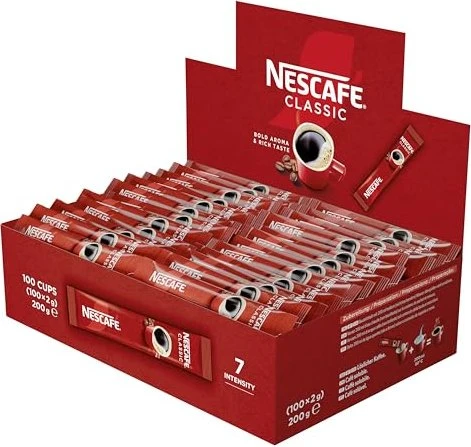 Nestlé Nescafe Classic Löskaffee Sticks, 200g (100x 2g)