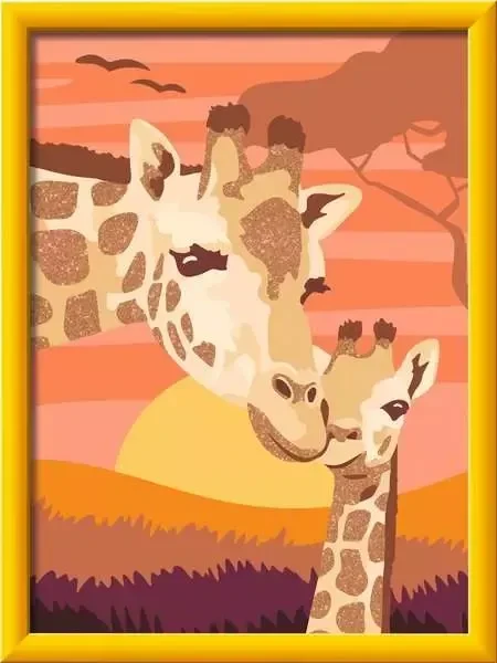 Ravensburger Malen nach Zahlen CreArt Giraffe mit Baby