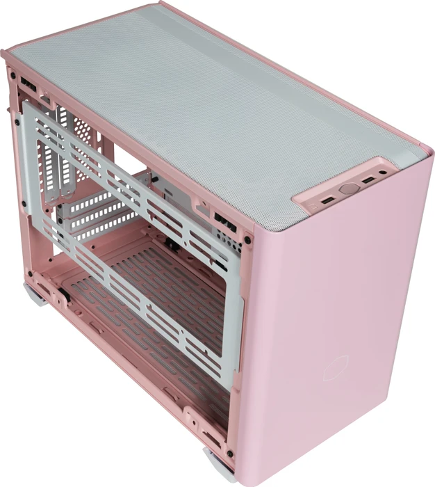 Cooler Master MasterBox NR200P Color Edition Flamingo Pink, Glasfenster, Mini-ITX