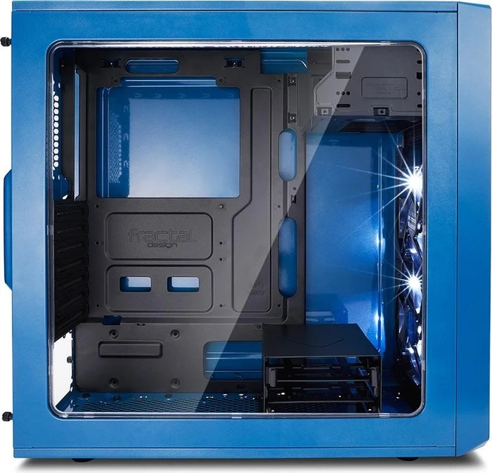 Fractal Design Focus G, blau, Acrylfenster