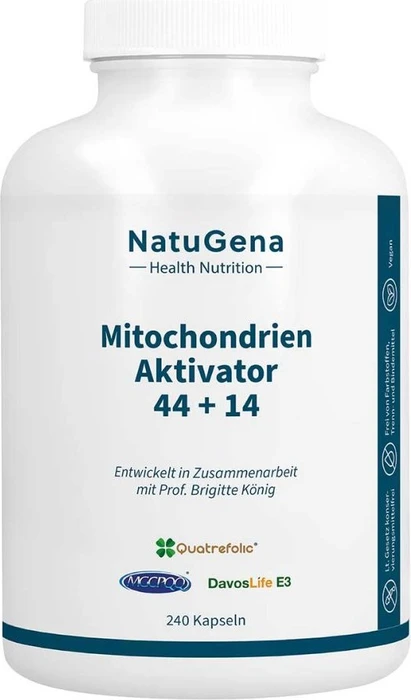 NatuGena Mitochondrien Aktivator 44+14 Kapseln, 240 Stück