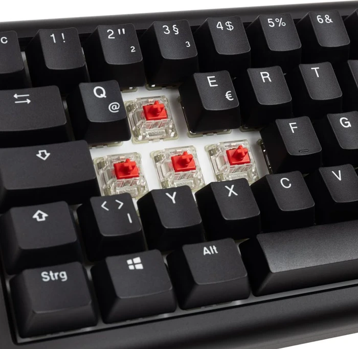 Ducky Tinker 65, schwarz/weiß, MX RGB RED, USB, DE