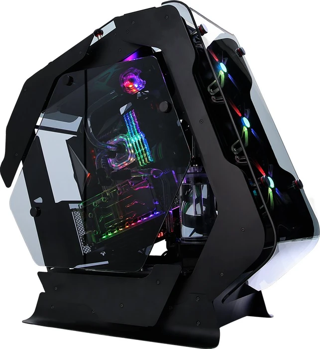 Zalman Z-Machine 500, schwarz, Glasfenster