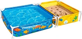 Bestway My First Frame Pool mit Sandkasten rechteckig 213x122x31cm