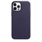 Apple Leder Case mit MagSafe für iPhone 12 Pro Max dunkelviolett Vorschaubild