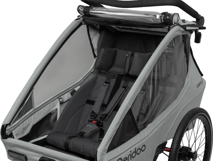 Qeridoo Kidgoo 2 Lite Fahrradanhänger titanium grey (Modell 2026)