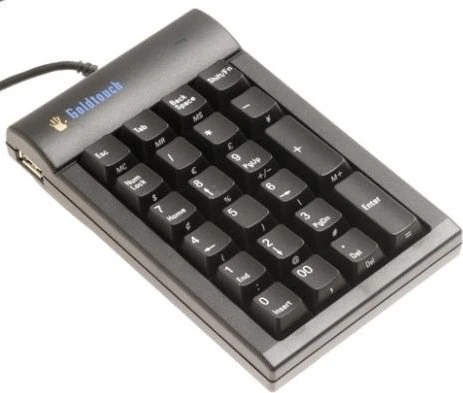 BakkerElkhuizen Goldtouch Ziffernblock, schwarz, USB