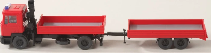 Wiking Klassik Edition Feuerwehr Pritschenhängerzug (MAN F 90)