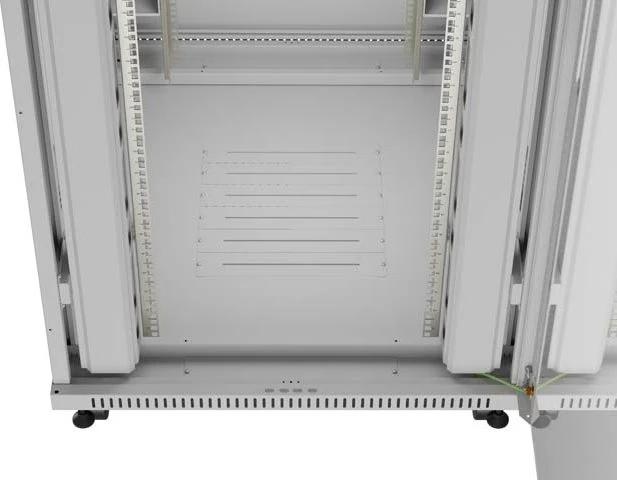 Lanberg 19" Rackschrank 47HE, freistehend, V2, Glastür, IP20, RAL 7035, 1000mm tief
