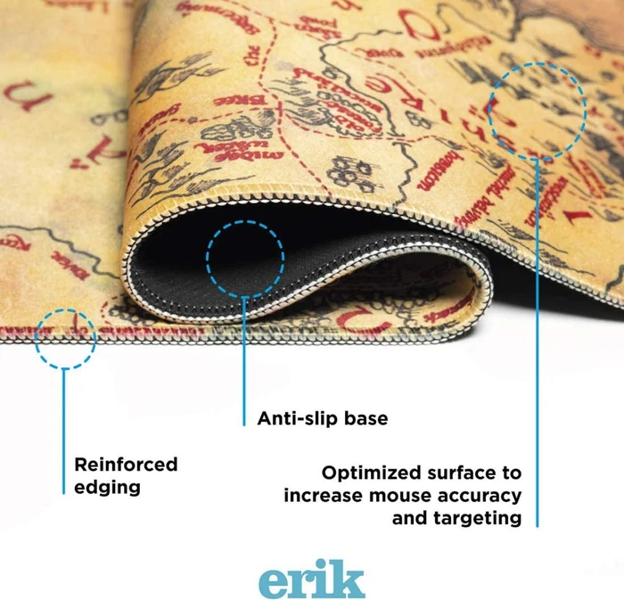 Grupo Erik Editores Der Herr der Ringe Mittelerde XL, 800x350mm, Motiv beige/schwarz/rot