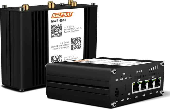 SelfSat MWR 4540, inkl. SELFSAT Antenne, Antenne weiß, LTE