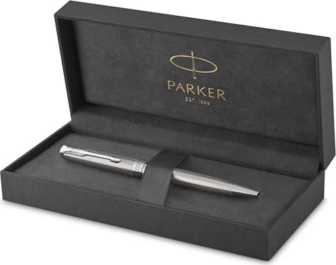 Parker Sonnet Stainless Steel CT Kugelschreiber Edelstahl/palladium trim, Geschenkbox