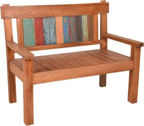 Garden Pleasure Timor Gartenbank 2-Sitzer braun