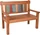 Garden Pleasure Timor Gartenbank 2-Sitzer braun (940231)