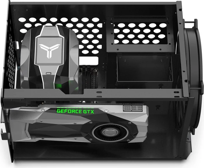 Jonsbo V8, schwarz, Mini-ITX