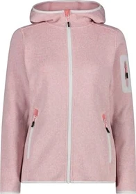 CMP Knit Tech Fleece Hoody Jacke meliert rose/bianco (Damen)