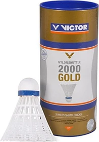 Victor Nylon Shuttle 2000 Badmintonbälle, 3 Stück
