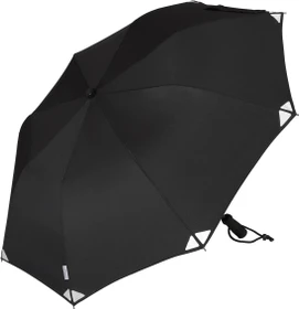 EuroSchirm Telescope Handsfree Schirm schwarz reflektoren