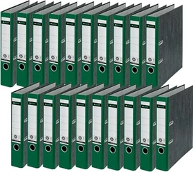 Leitz Qualitäts Ordner 2-Ring 180° CO2 neutral, 50mm, A4, grün, 20er-Pack